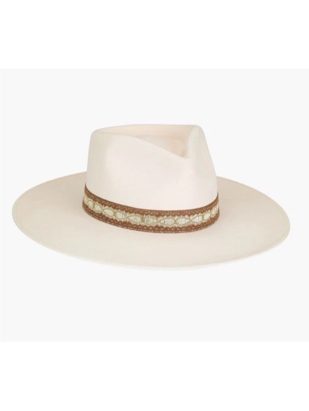 NWT Lack of Color Rancher Special Fedora Hat Cream Austrailian Wool 59 cm Large
